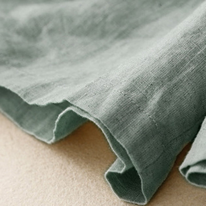 Buddha Stones夏 カジュアル ボタン 無地 コットン レディース ショートパンツ ポケット付き - image 2