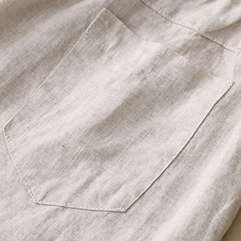 Buddha Stones夏 カジュアル ボタン 無地 コットン レディース ショートパンツ ポケット付き - image 11