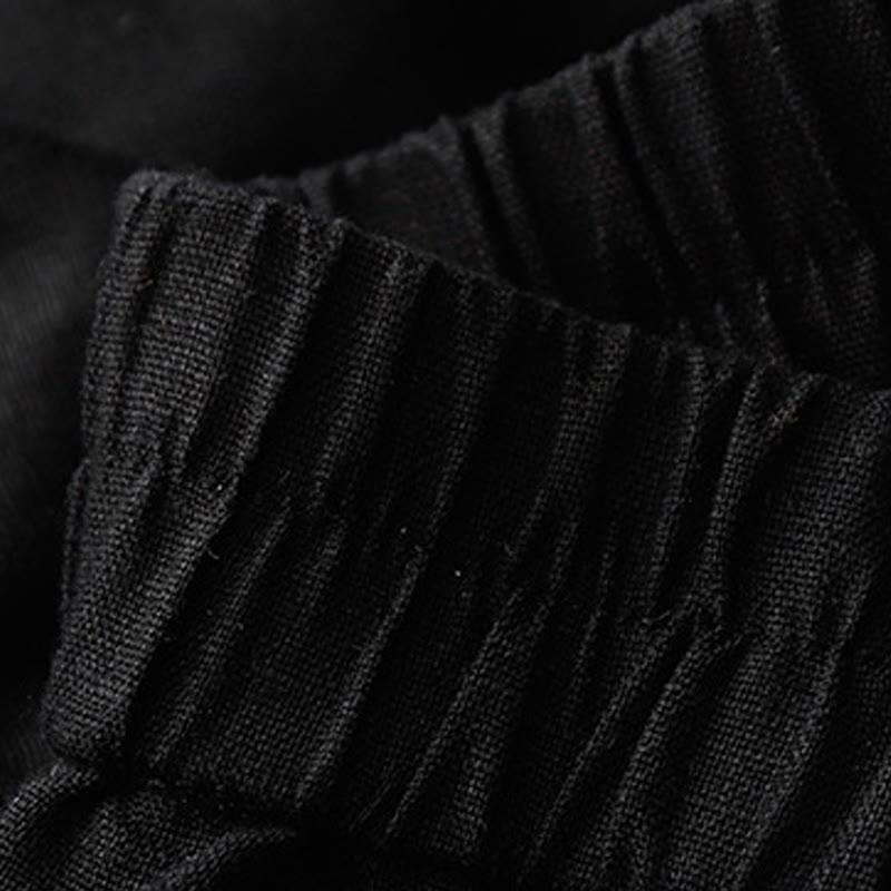 Buddha Stones夏 カジュアル ボタン 無地 コットン レディース ショートパンツ ポケット付き - image 22