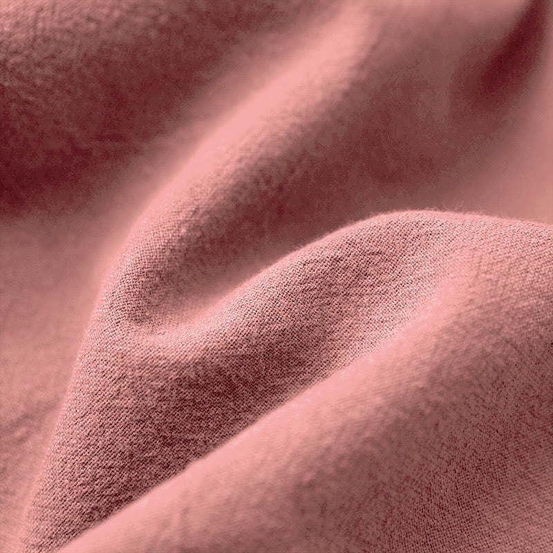 Buddha Stones カジュアル サマー ピュアカラー ジャカード ボタン クルーネック コットン レディース 半袖 Tシャツ - image 39