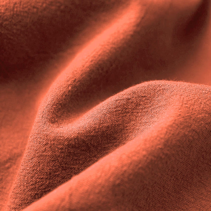 Buddha Stones カジュアル サマー ピュアカラー ジャカード ボタン クルーネック コットン レディース 半袖 Tシャツ - image 49