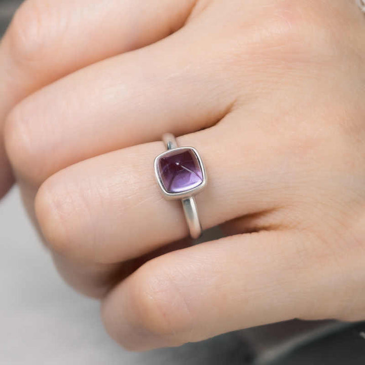 Buddha Stones天然 925 スターリングシルバー アメジスト 調節可能 バランスリング - image 12