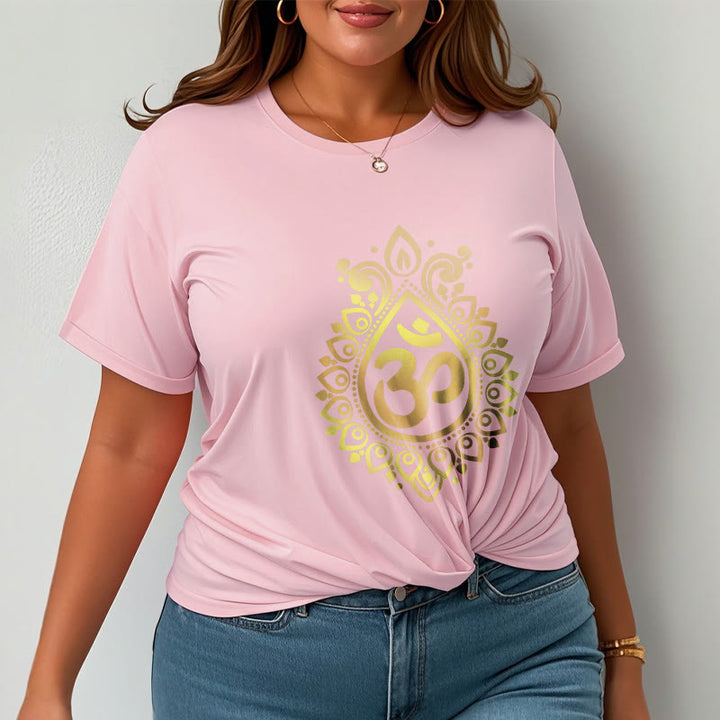 Buddha StonesウォータードロップOMデザインTシャツ - image 13