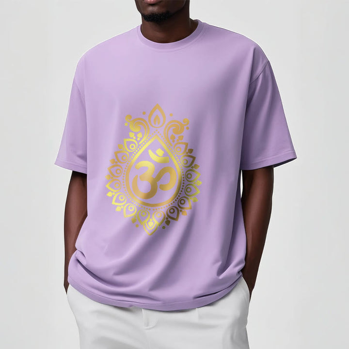 Buddha StonesウォータードロップOMデザインTシャツ - image 17