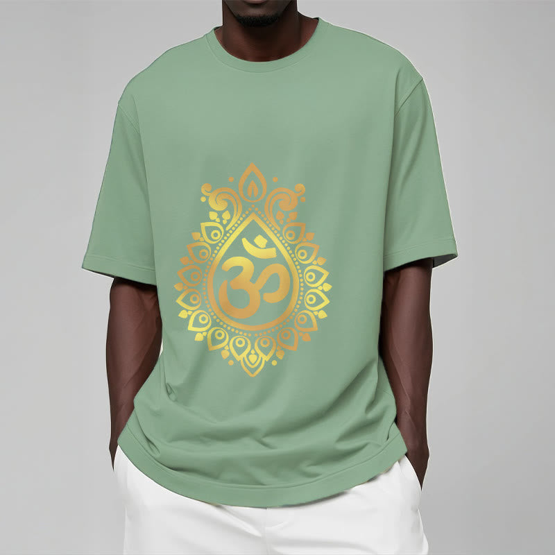 Buddha StonesウォータードロップOMデザインTシャツ - image 15