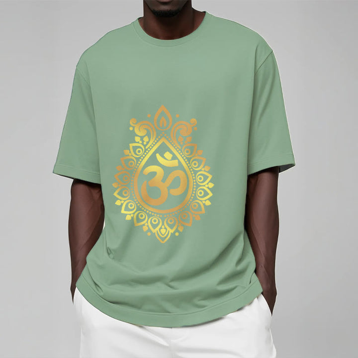 Buddha StonesウォータードロップOMデザインTシャツ - image 15