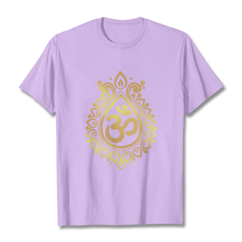 Buddha StonesウォータードロップOMデザインTシャツ - 梅 - 2XL - image 16