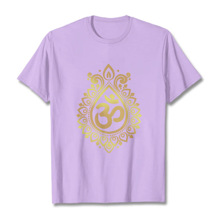 Buddha StonesウォータードロップOMデザインTシャツ - 梅 - 2XL - image 16