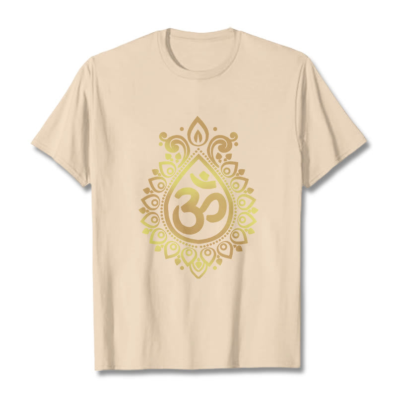 Buddha StonesウォータードロップOMデザインTシャツ - ビスク - 2XL - image 8