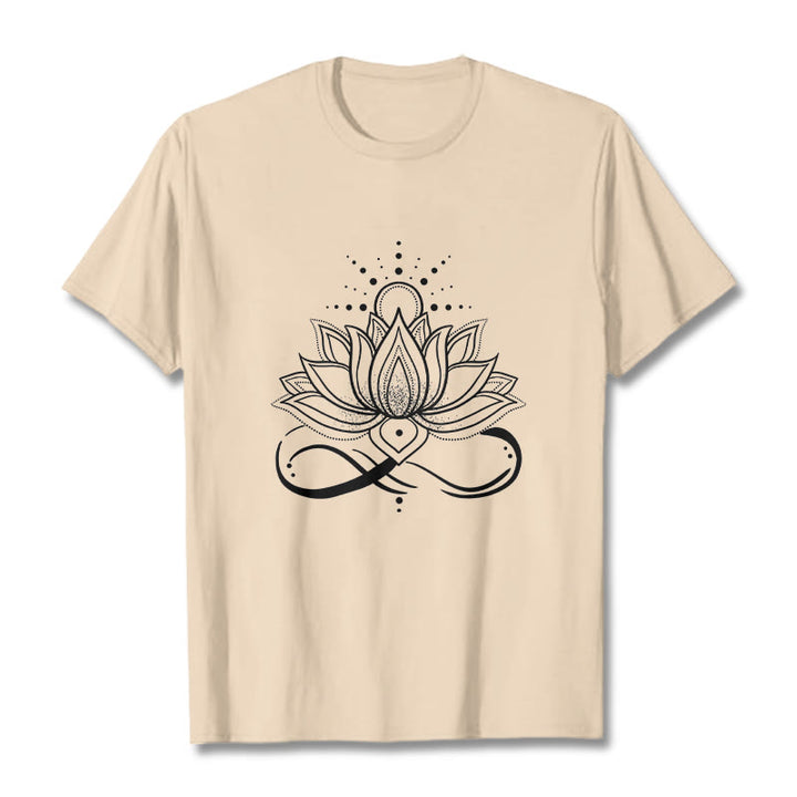 Buddha Stones蓮の花 太陽 デザイン Tシャツ - ビスク - 2XL - image 10