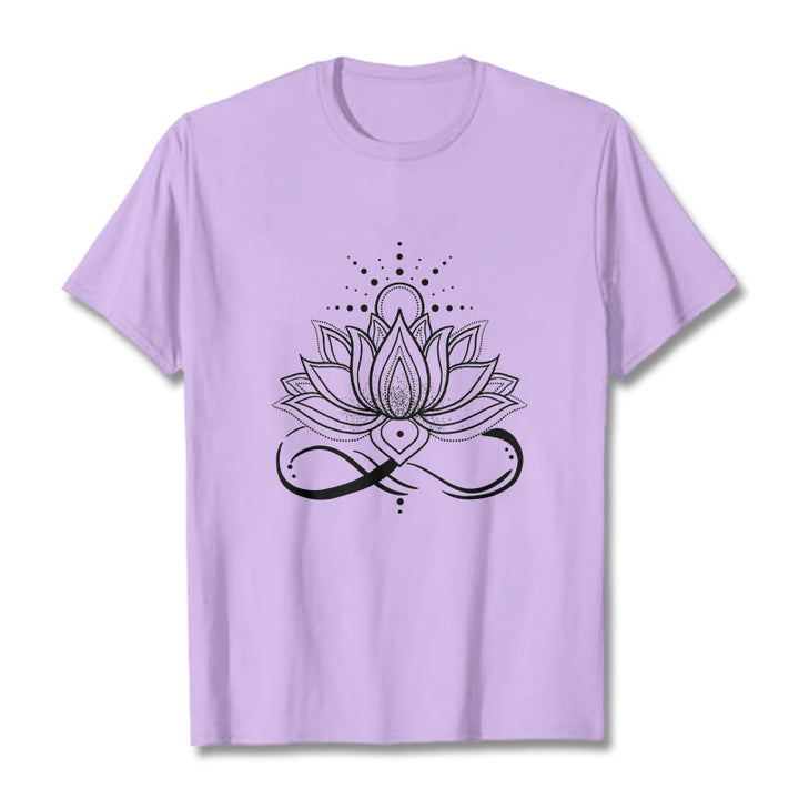 Buddha Stones蓮の花 太陽 デザイン Tシャツ - 梅 - 2XL - image 17