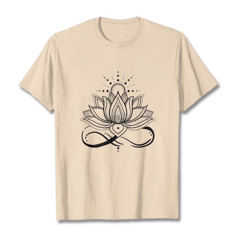 Buddha Stones蓮の花 太陽 デザイン Tシャツ - ビスク - 2XL - image 11
