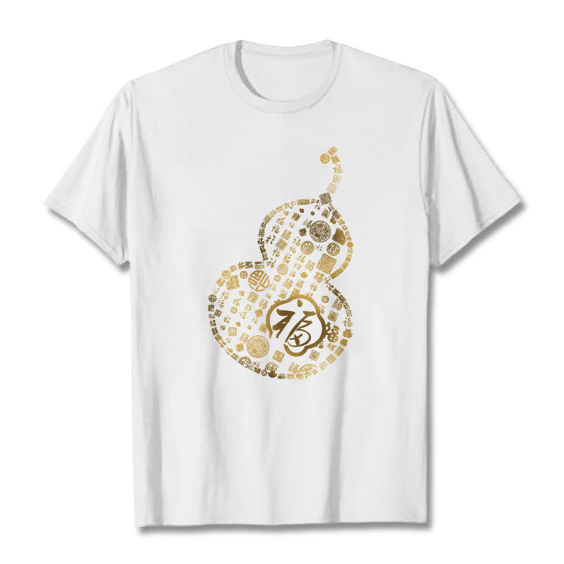 Buddha Stonesひょうたん福キャラクターデザインTシャツ - 白 - 2XL - image 5