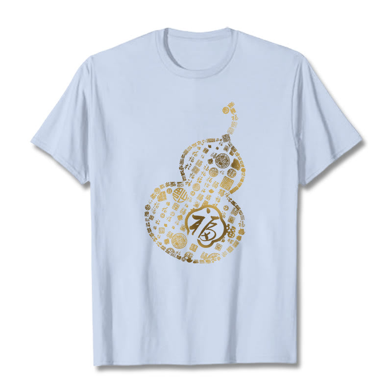 Buddha Stonesひょうたん福キャラクターデザインTシャツ - ライトシアン - 2XL - image 18