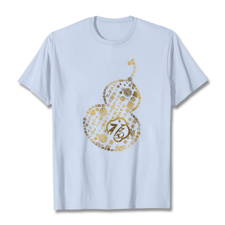 Buddha Stonesひょうたん福キャラクターデザインTシャツ - ライトシアン - 2XL - image 18