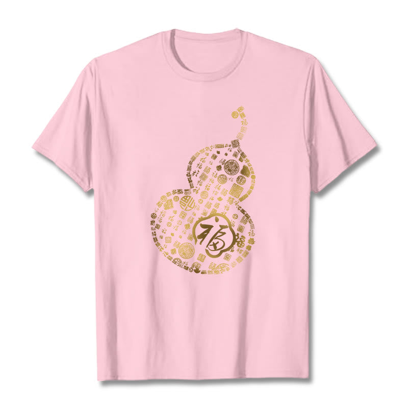 Buddha Stonesひょうたん福キャラクターデザインTシャツ - ライトピンク - 2XL - image 12