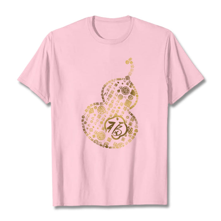 Buddha Stonesひょうたん福キャラクターデザインTシャツ - ライトピンク - 2XL - image 12