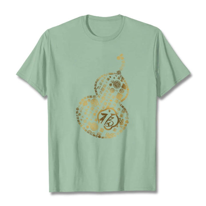 Buddha Stonesひょうたん福キャラクターデザインTシャツ - 淡い緑色 - 2XL - image 14