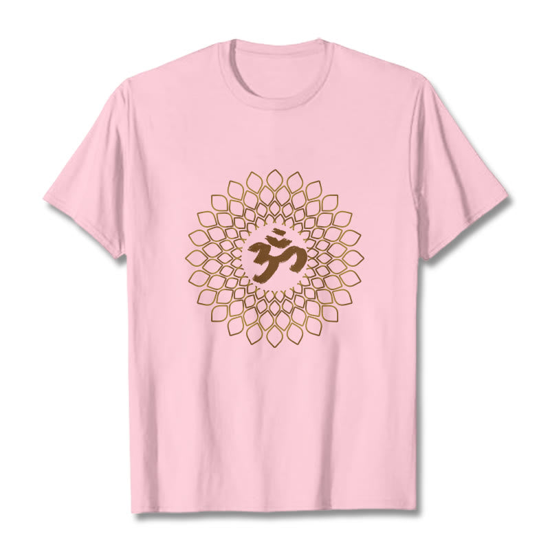 Buddha Stones菱形OMデザインTシャツ - ライトピンク - 2XL - image 12