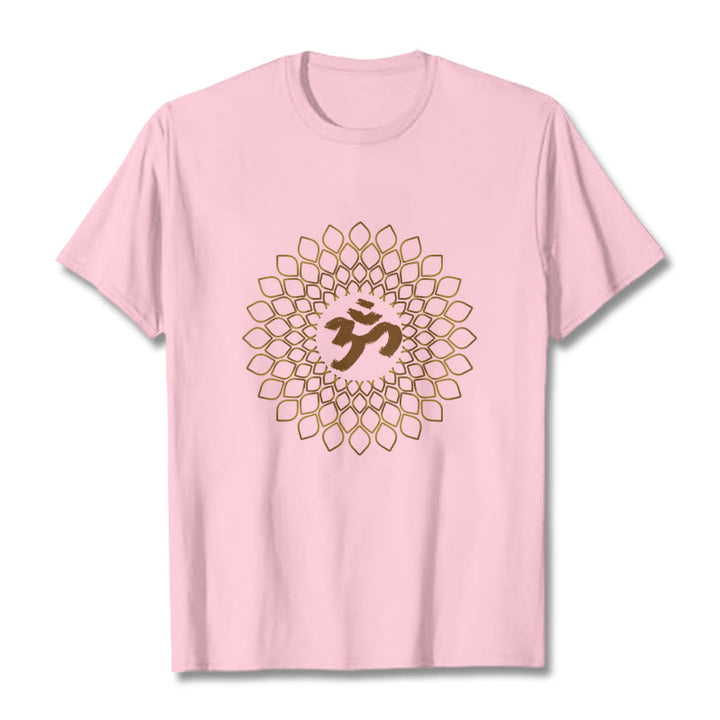 Buddha Stones菱形OMデザインTシャツ - ライトピンク - 2XL - image 12