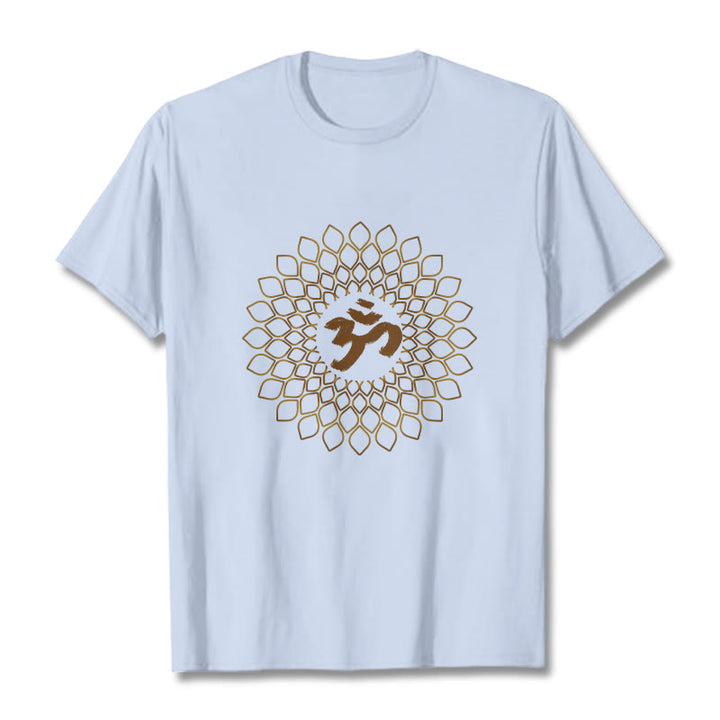 Buddha Stones菱形OMデザインTシャツ - ライトシアン - 2XL - image 18
