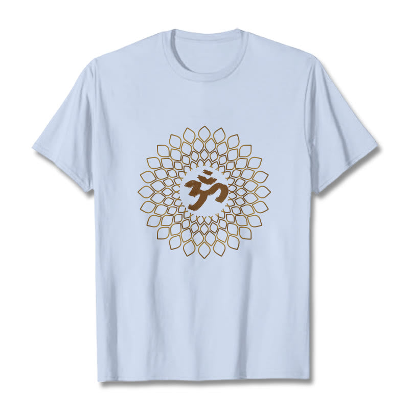Buddha Stones菱形OMデザインTシャツ - ライトシアン - 2XL - image 19