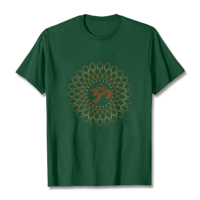 Buddha Stones菱形OMデザインTシャツ - フォレストグリーン - 2XL - image 10