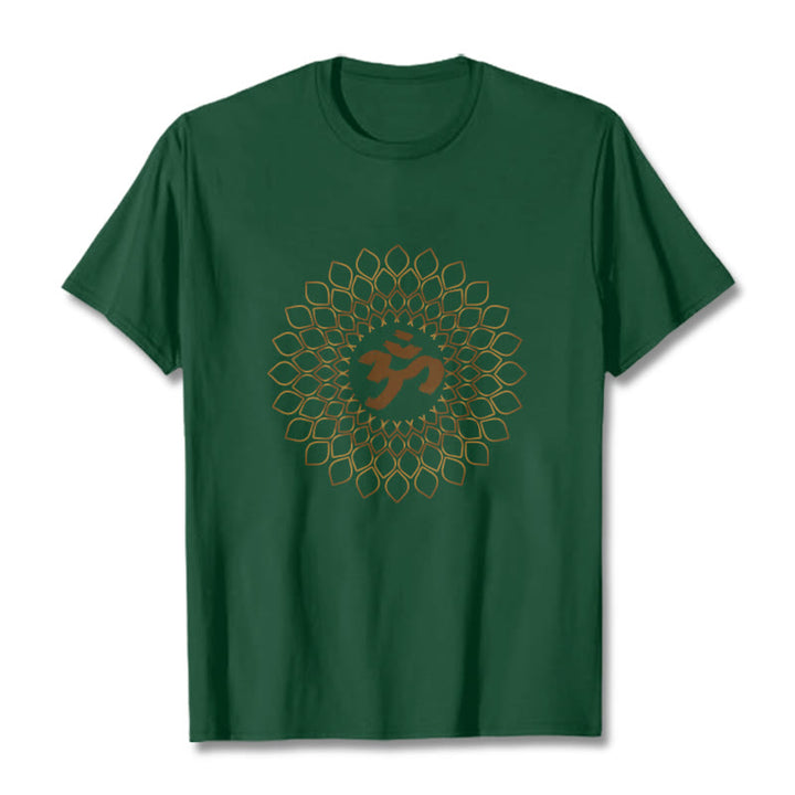 Buddha Stones菱形OMデザインTシャツ - フォレストグリーン - 2XL - image 10