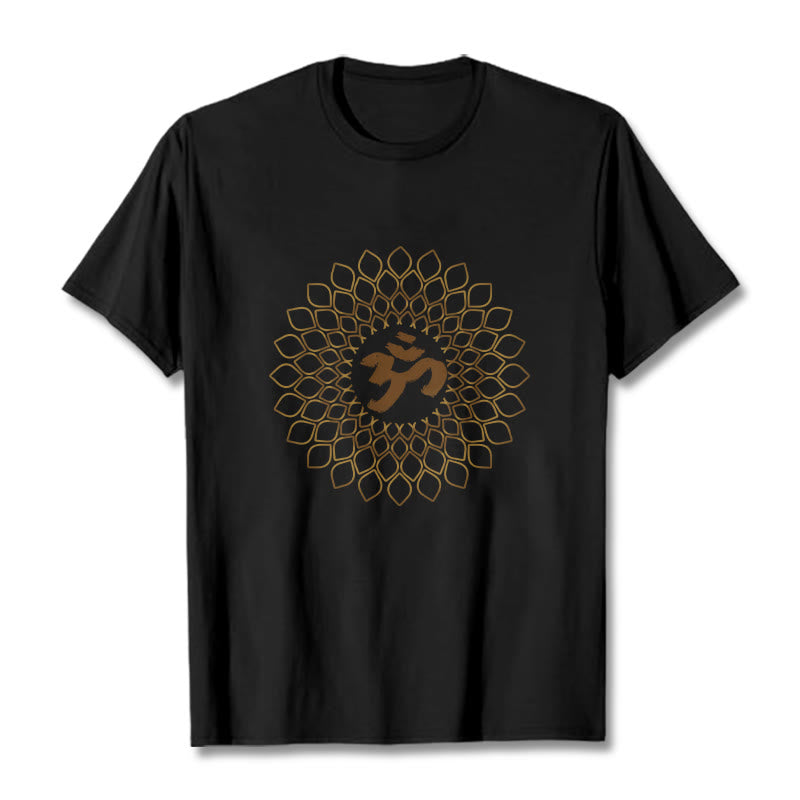 Buddha Stones菱形OMデザインTシャツ - 黒 - 2XL - image 5