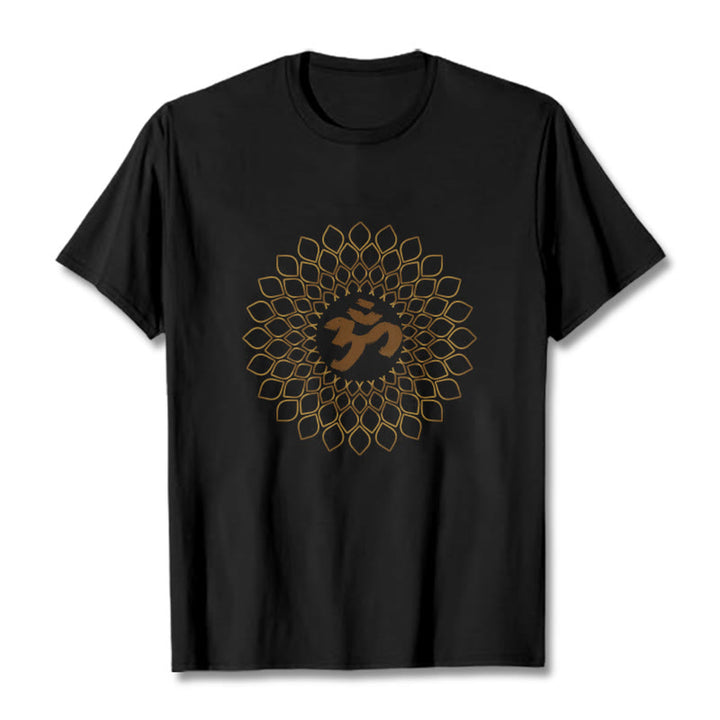 Buddha Stones菱形OMデザインTシャツ - 黒 - 2XL - image 5