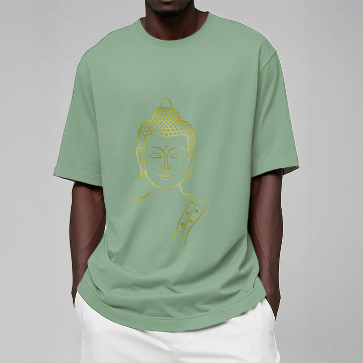 Buddha Stones黄金の仏陀の深い瞑想Tシャツ - image 15