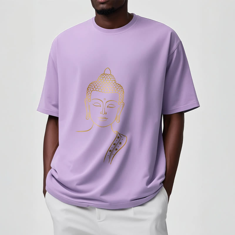 Buddha Stones黄金の仏陀の深い瞑想Tシャツ - image 18
