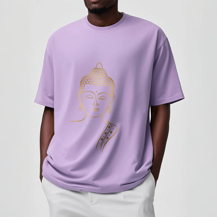 Buddha Stones黄金の仏陀の深い瞑想Tシャツ - image 18