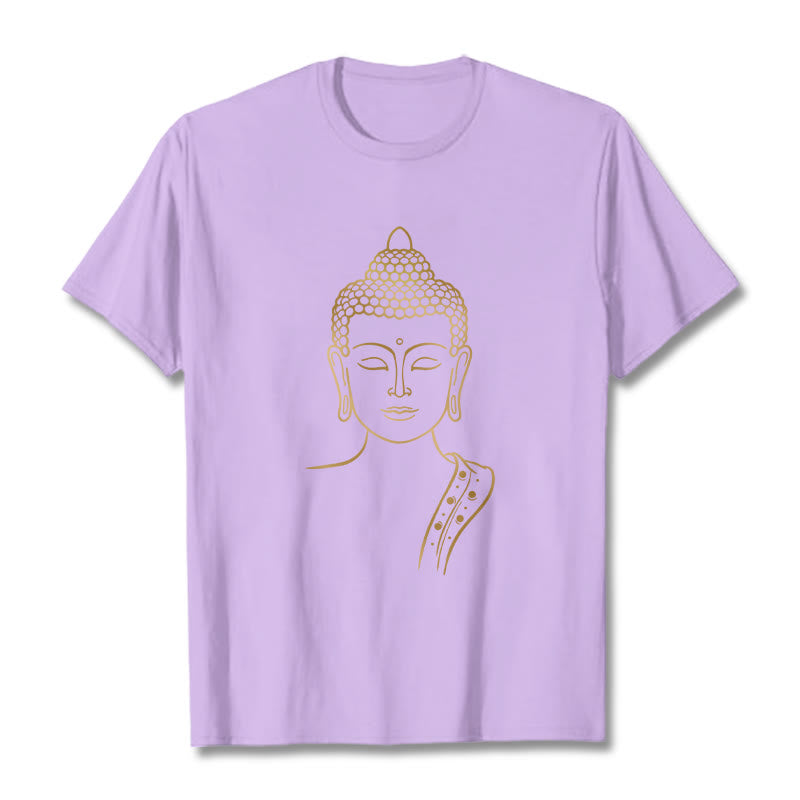 Buddha Stones黄金の仏陀の深い瞑想Tシャツ - 梅 - 2XL - image 17