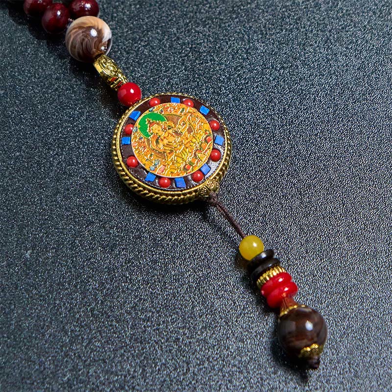 Buddha Stonesチベット手作りウッドビーズオーム・マニ・パドメ・フムサマンタバドラ菩薩純度ネックレスペンダント - image 18