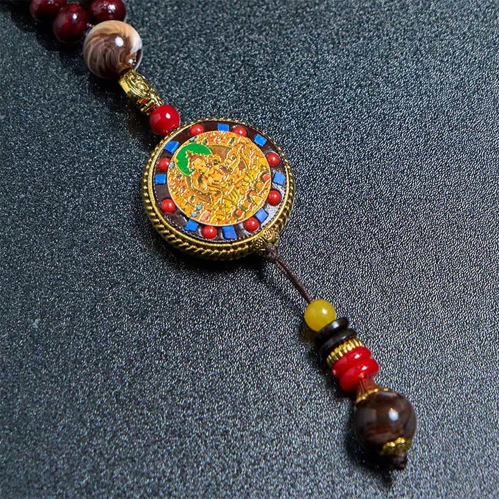 Buddha Stonesチベット手作りウッドビーズオーム・マニ・パドメ・フムサマンタバドラ菩薩純度ネックレスペンダント - image 18