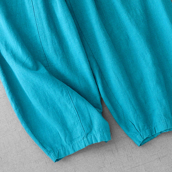 Buddha Stonesカジュアル 無地 7-8丈 レディース ハーレムパンツ ポケット付き - image 15