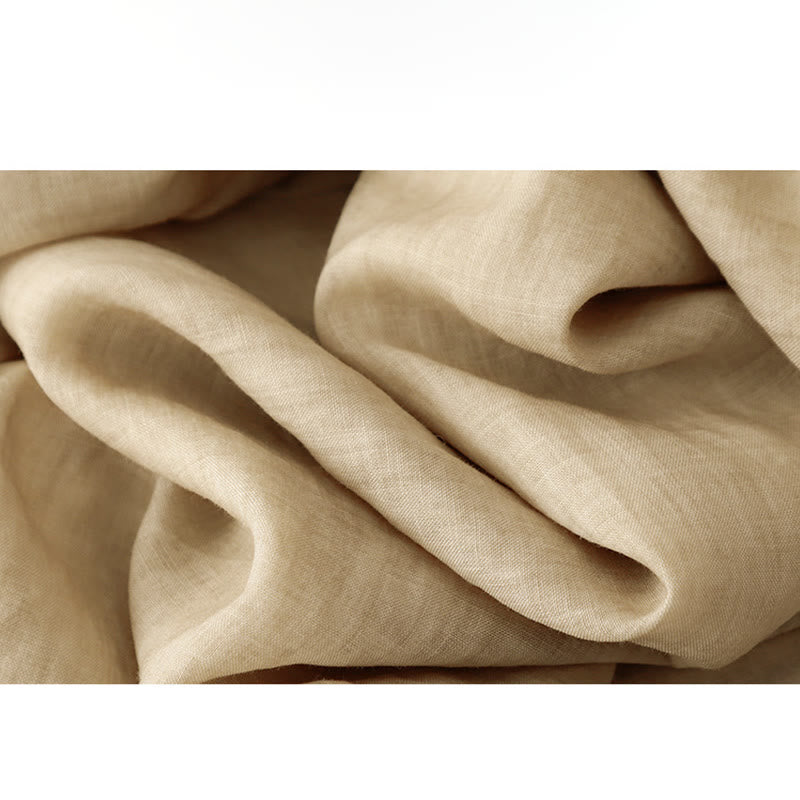 Buddha Stones通勤用 無地 レース刺繍デザイン コットン レディース ワイドレッグ クロップドパンツ ポケット付き - image 22