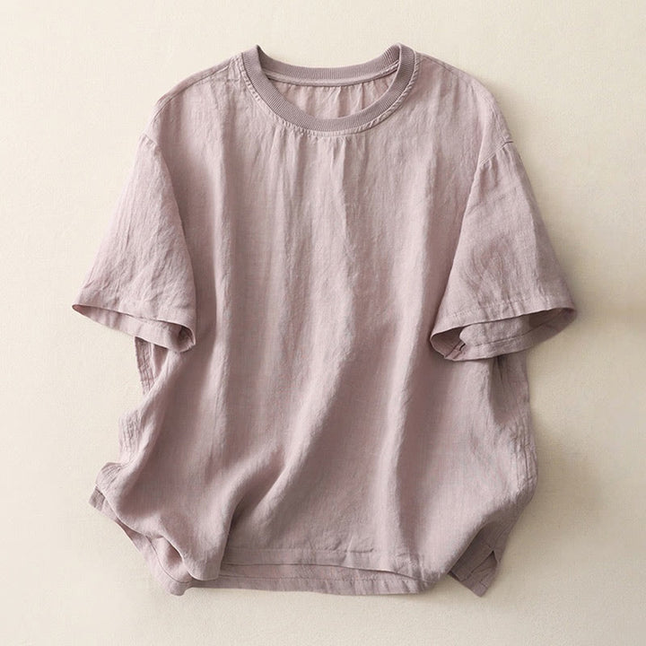 Buddha Stonesプレーンスレッドクルーネックデザイン レディース ポリエステル 半袖シャツ - アザミ - US14、 UK/AU18、 EU46 (2XL) - image 20