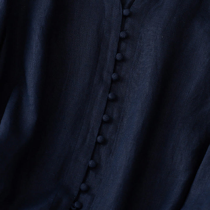 Buddha StonesVネックデザイン レディース長袖シャツ - image 11
