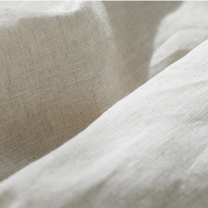 Buddha Stones通勤用 ピュアカラー ハイウエスト レディース コットンリネン ハーレム クロップドパンツ ポケット付き - image 11