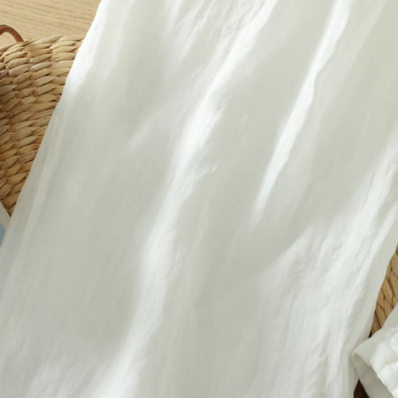 Buddha Stones通勤用 ピュアカラー シンプルデザイン レディース アンクル丈 ハーレムパンツ ポケット付き - image 12