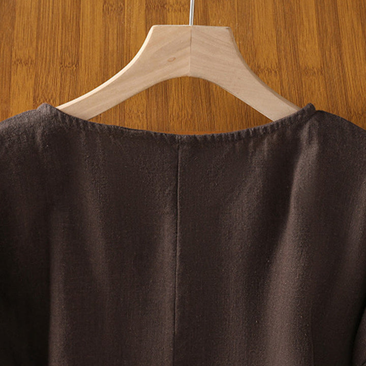Buddha Stonesカジュアル サマー 無地 クルーネック レディース コットン 半袖 Tシャツ - image 16