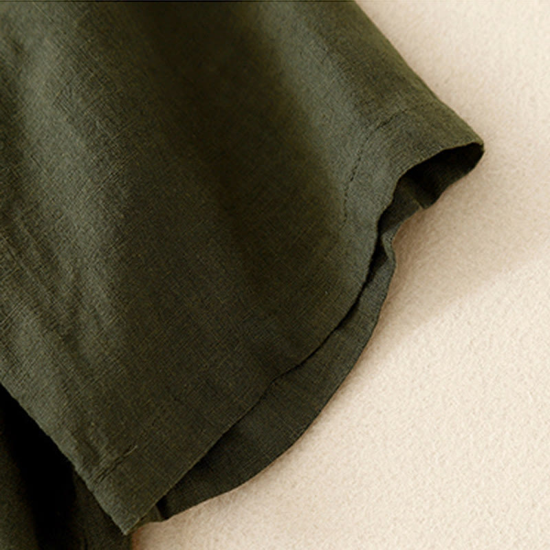 Buddha Stonesカジュアル サマー 刺繍 クルーネック レディース コットン 半袖 Tシャツ - image 20