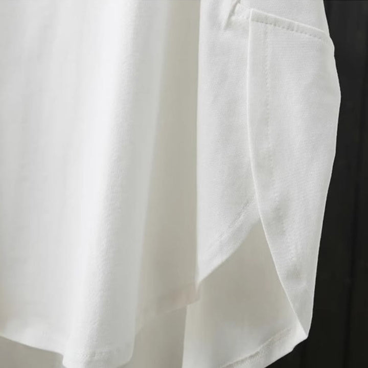 Buddha Stonesカジュアル ルーズ サマー 無地 クルーネック レディース コットン 半袖 Tシャツ - image 7