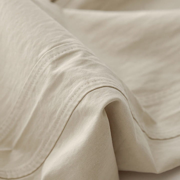 Buddha Stones春の通勤用 無地 ハイウエスト レディース ワイドレッグ コットンリネン パンツ ポケット付き - image 6