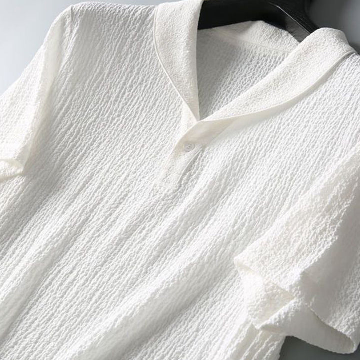 Buddha Stones 2点セット 無地 シワ加工 Vネック 半袖 Tシャツ パンツ 服 メンズ セット - image 11