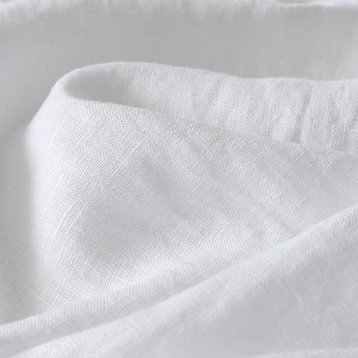 Buddha Stonesサマーデイリー 無地 伸縮性ウエストバンドデザイン レディース ワイドレッグ コットンリネン パンツ ポケット付き - image 18