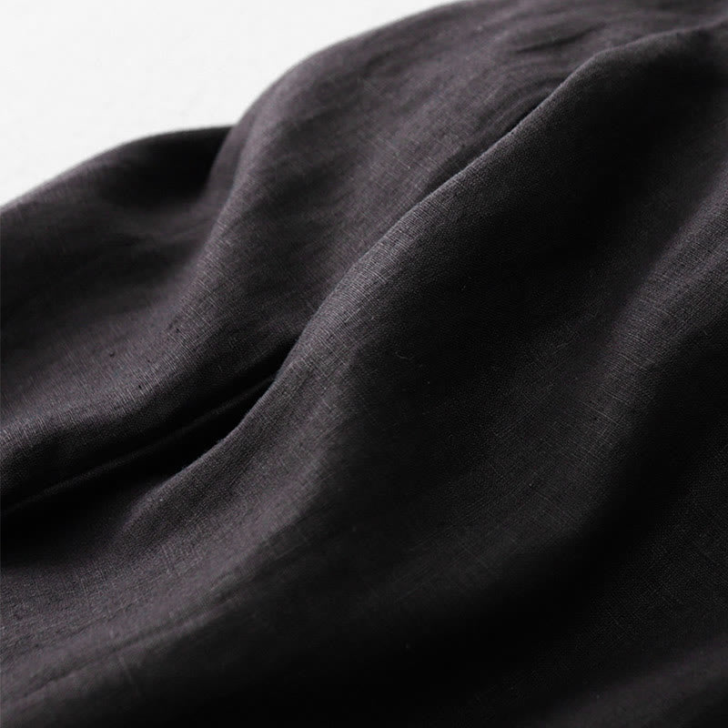 Buddha Stonesカジュアル ハイウエスト フリル ドローストリングデザイン レディース ワイドレッグ コットンパンツ ポケット付き - image 21