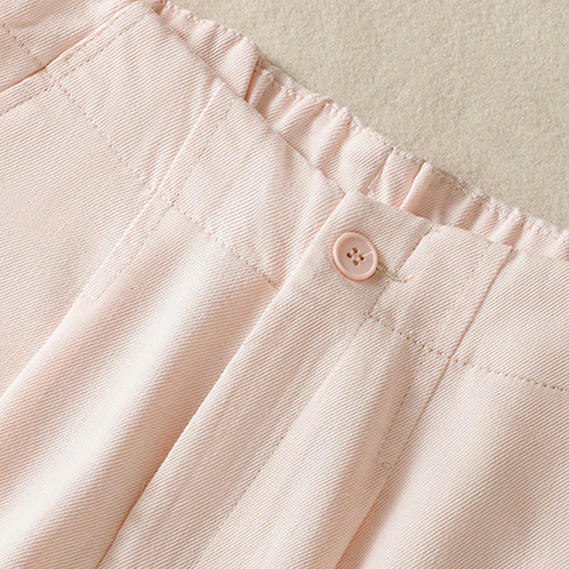 Buddha Stonesカジュアル レース パッチワークデザイン ハイウエスト レディース ワイドレッグ アンクル丈パンツ ポケット ジッパー付き - image 9